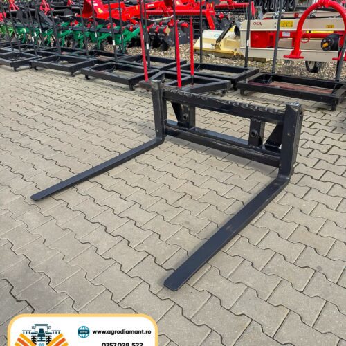 Set lame + orificii prindere furci - pentru transportarea paleților - echipament încărcător frontal cu prindere EURO