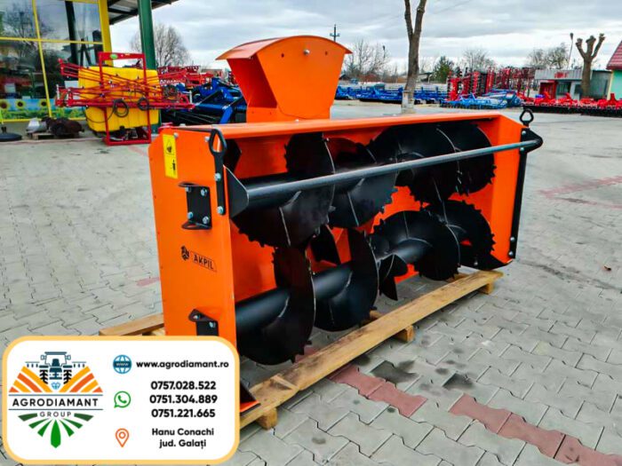 !!! OFERTĂ !!! AKPIL STRATUS - Freză zăpadă 2.25m cu prindere în 3 puncte (tiranți) și cuplă cardan- tractoare 80CP - imagine 2