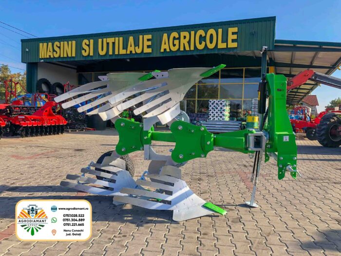 Plug agricol reversibil cu cormană lamelară BOMET LOE 250-300-350 - tractoare între 40 - 85CP