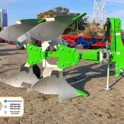 Plug agricol reversibil cu cormană plină BOMET LOE 250-300-350 - tractoare între 40 - 85CP