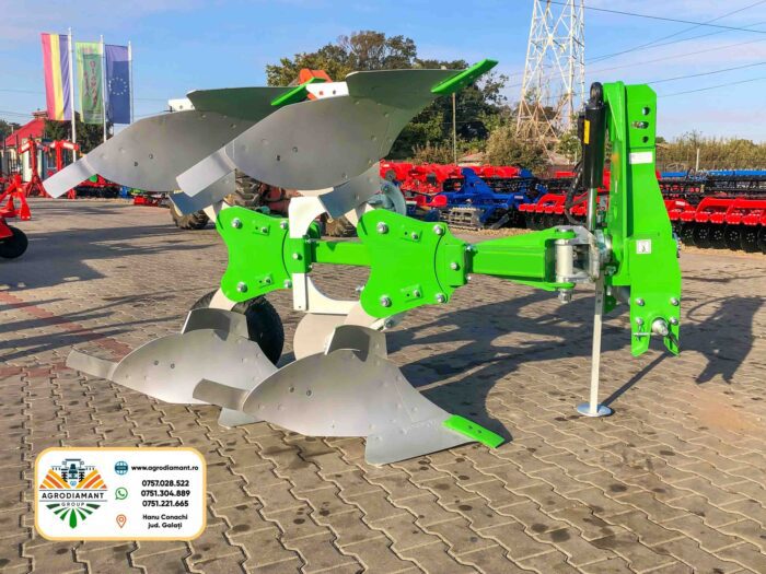 Plug agricol reversibil cu cormană plină BOMET LOE 250-300-350 - tractoare între 40 - 85CP