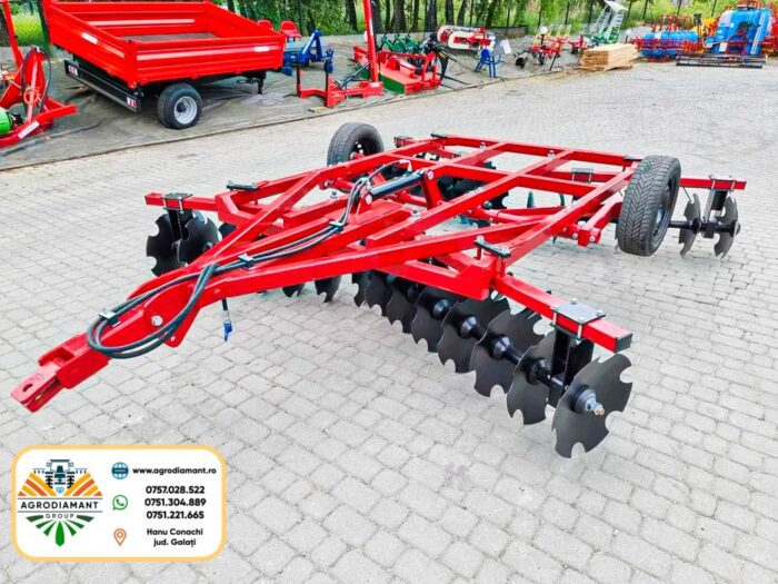 Disc agricol pe baterii în ”X” tractate STRUMYK BRONA ALFA X4 - tractoare între 75 - 90CP