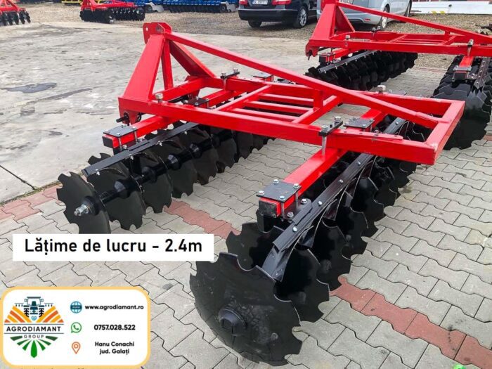 Disc agricol pe baterii în ”V” STRUMYK BRONA ALFA V2 - -lățime de lucru 1.4-2.7m - tractoare între 18 - 75CP - imagine 2