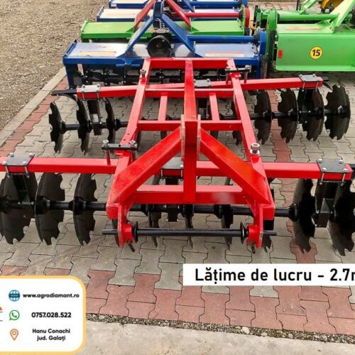 Disc agricol pe baterii în ”V” STRUMYK BRONA ALFA V2 - -lățime de lucru 1.4-2.7m - tractoare între 18 - 75CP