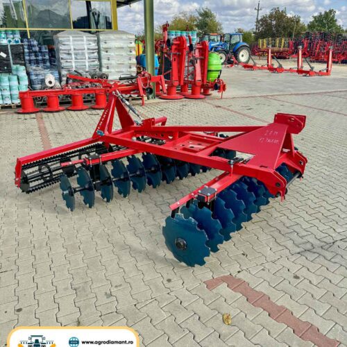 Disc agricol pe baterii în ”V” cu TAVALUG - DEMAROL -lățime de lucru 1.6-2.7m - tractoare între 20 - 80CP
