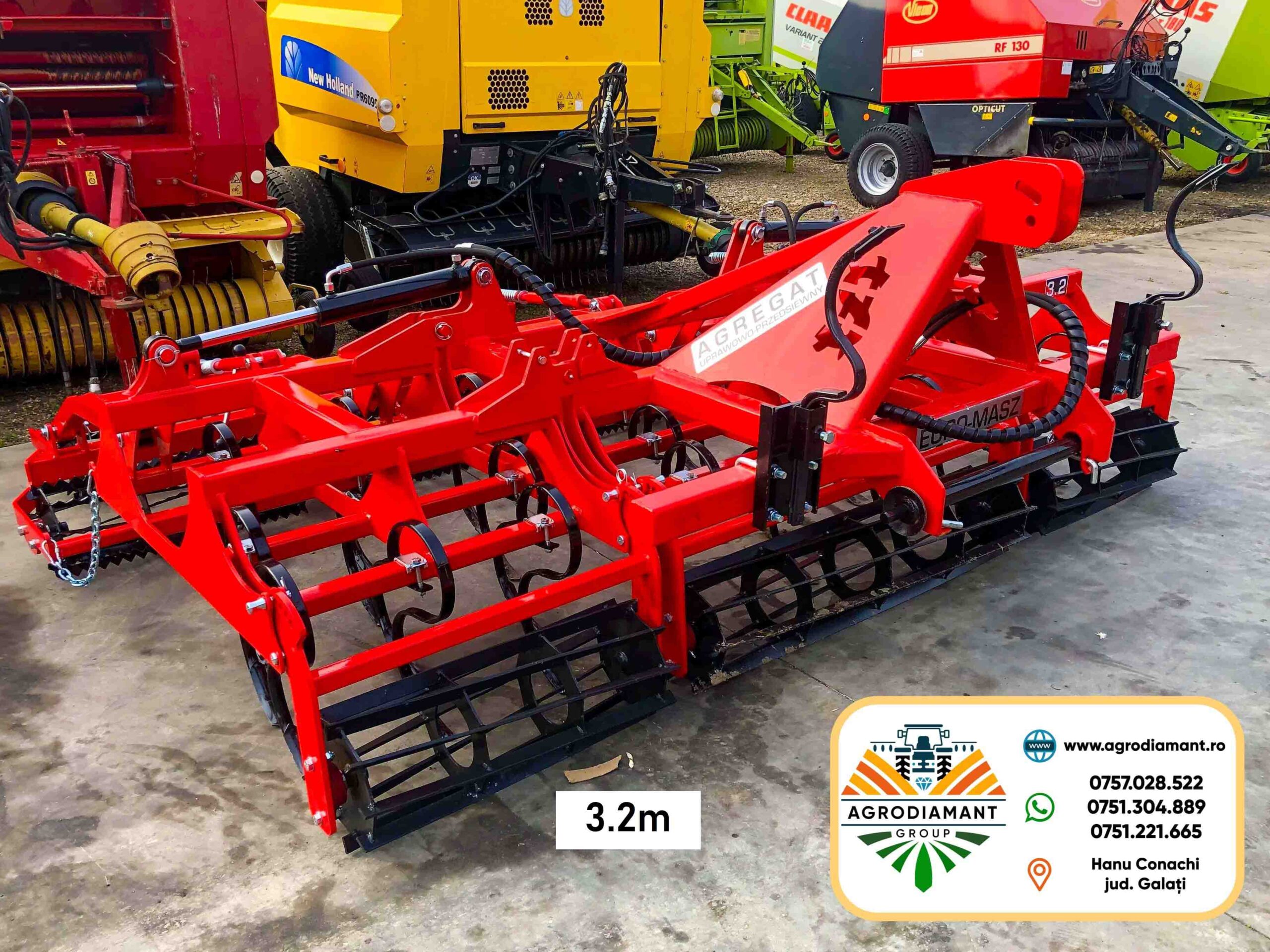 Combinator pliabil hidraulic EURO-MASZ - lățimi de lucru între 3.2 - 3.6 - 4.2 - 5.0 - 5.6m